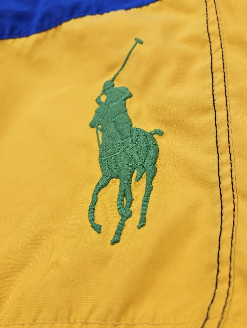 POLO RALPH LAUREN Swim Shorts Size X-Large 18 - 20 years Blue Yellow